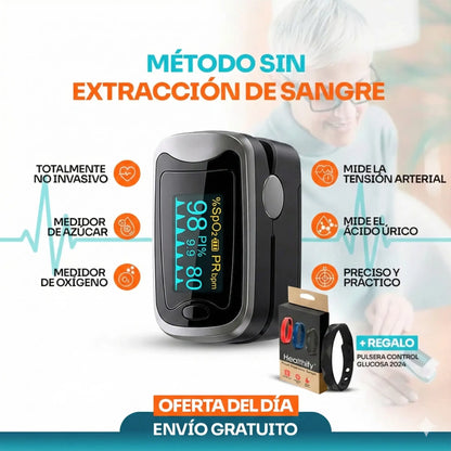GlucoCare™ | Monitor inteligente 3 en 1 para tu bienestar diario